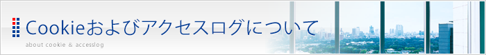 Cookieおよびアクセスログについて